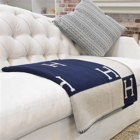 avalon hermes|hermes avalon blanket navy.